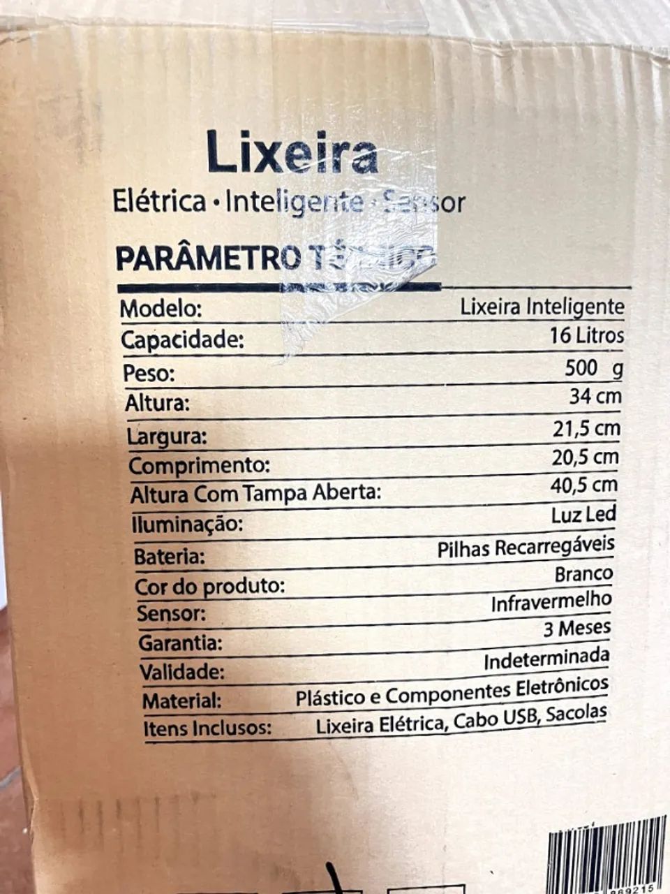 Lixeira Automática - branca - Foto 3