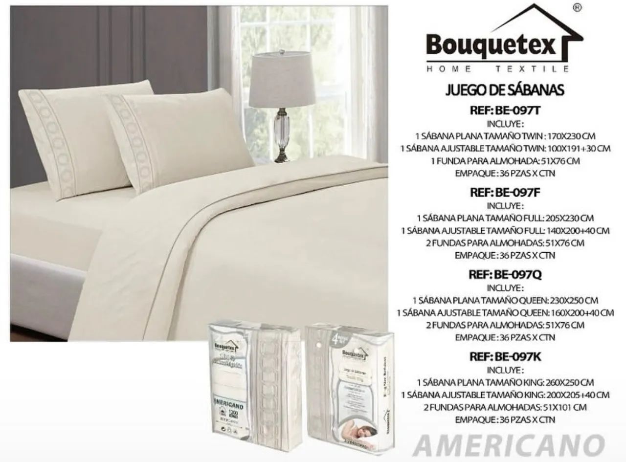 Jogo de lençol americano bouquetex
