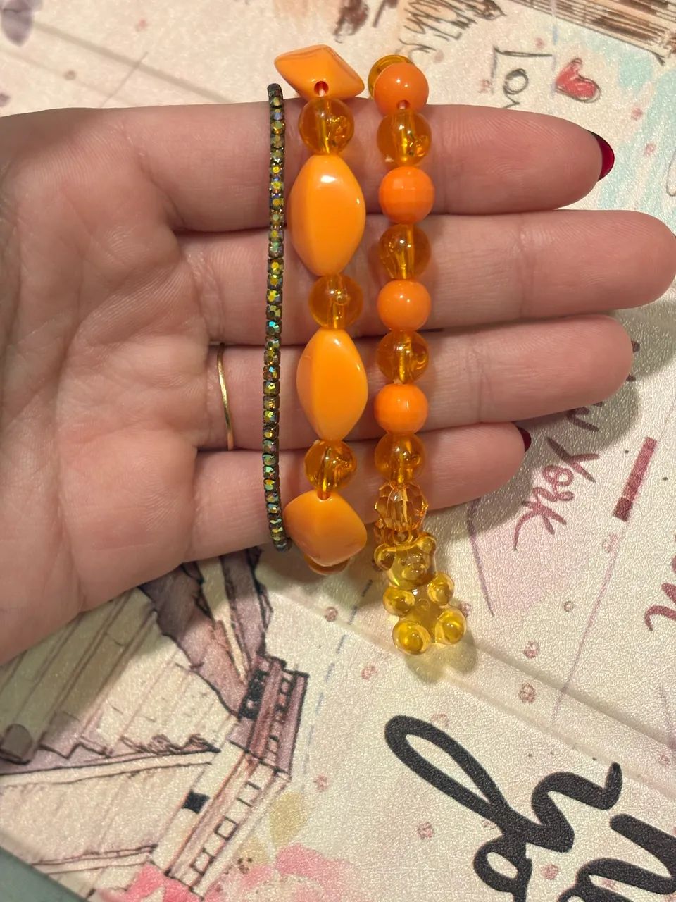 Kit de pulseira infantil de miçanga 
