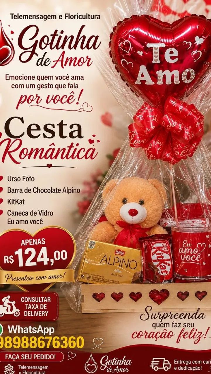 Cesta romântica  - Foto 3