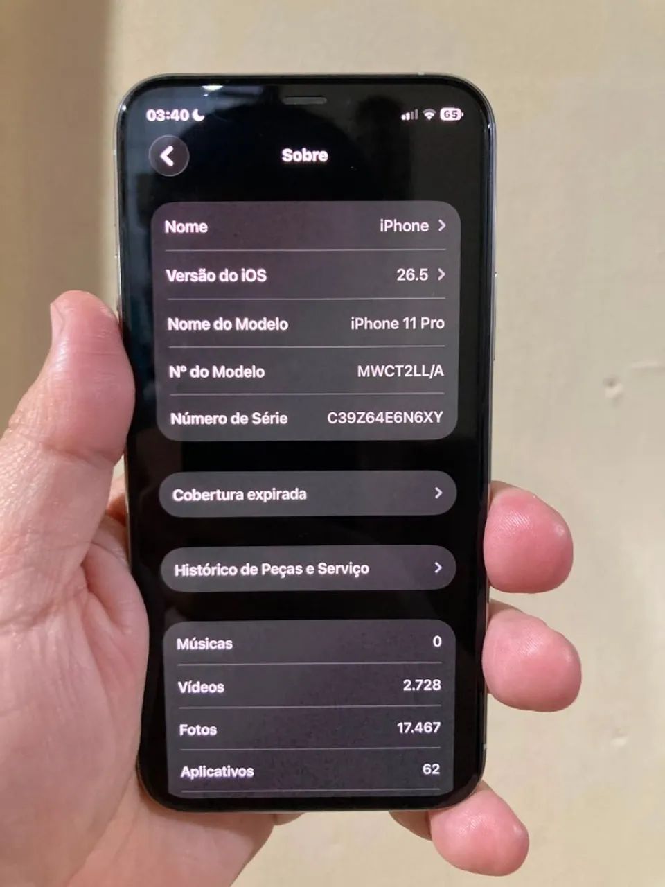 iPhone 11 Pro 512GB Branco - Impecável / Face ID e Câmeras 100% - Foto 5
