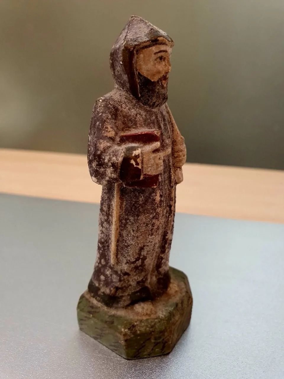 São Francisco de Paula em Madeira 10cm - Foto 4