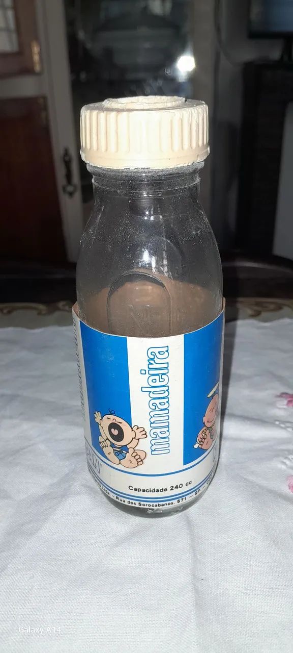 Mamadeira antiga de vidro  - Foto 2