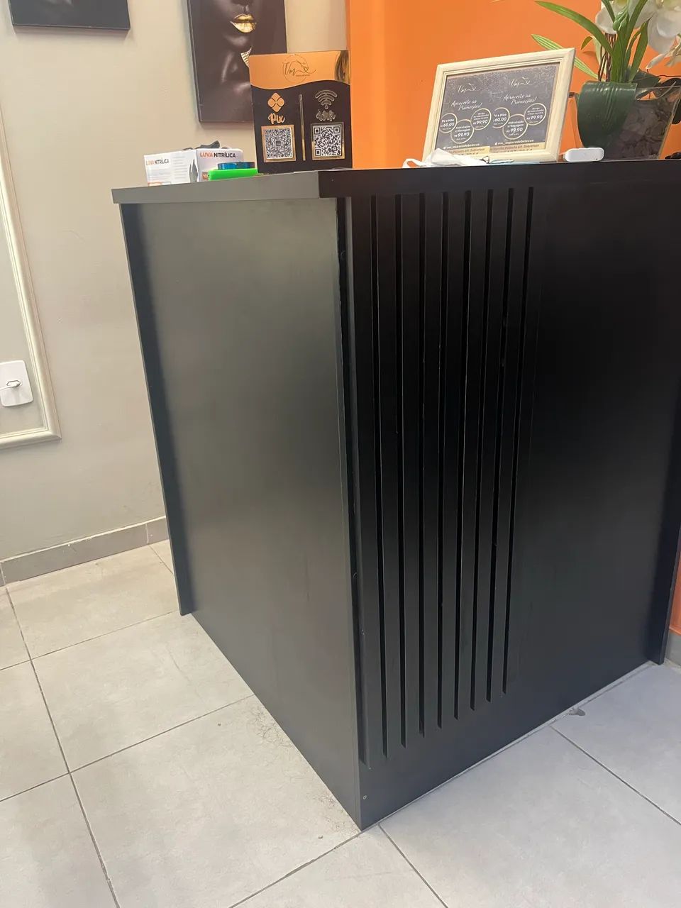 Balcão de recepção 