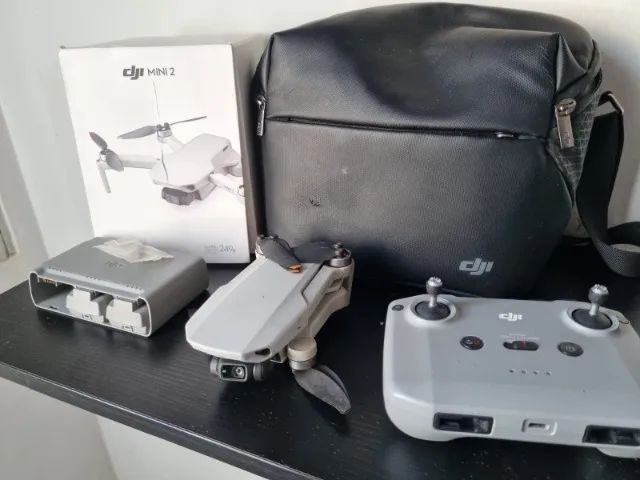 Drone DJI Mini 2 - 2 Baterias - Carregador - Bolsa - Funcionando Perfeitamente - Leia Obs.