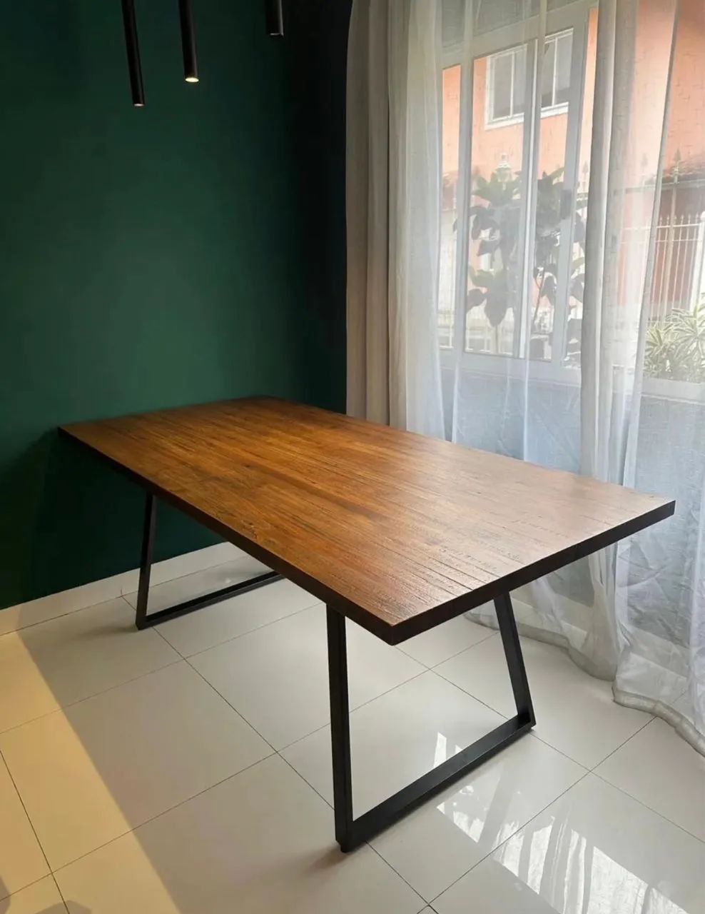 Mesa de madeira maciça indiana - Foto 2