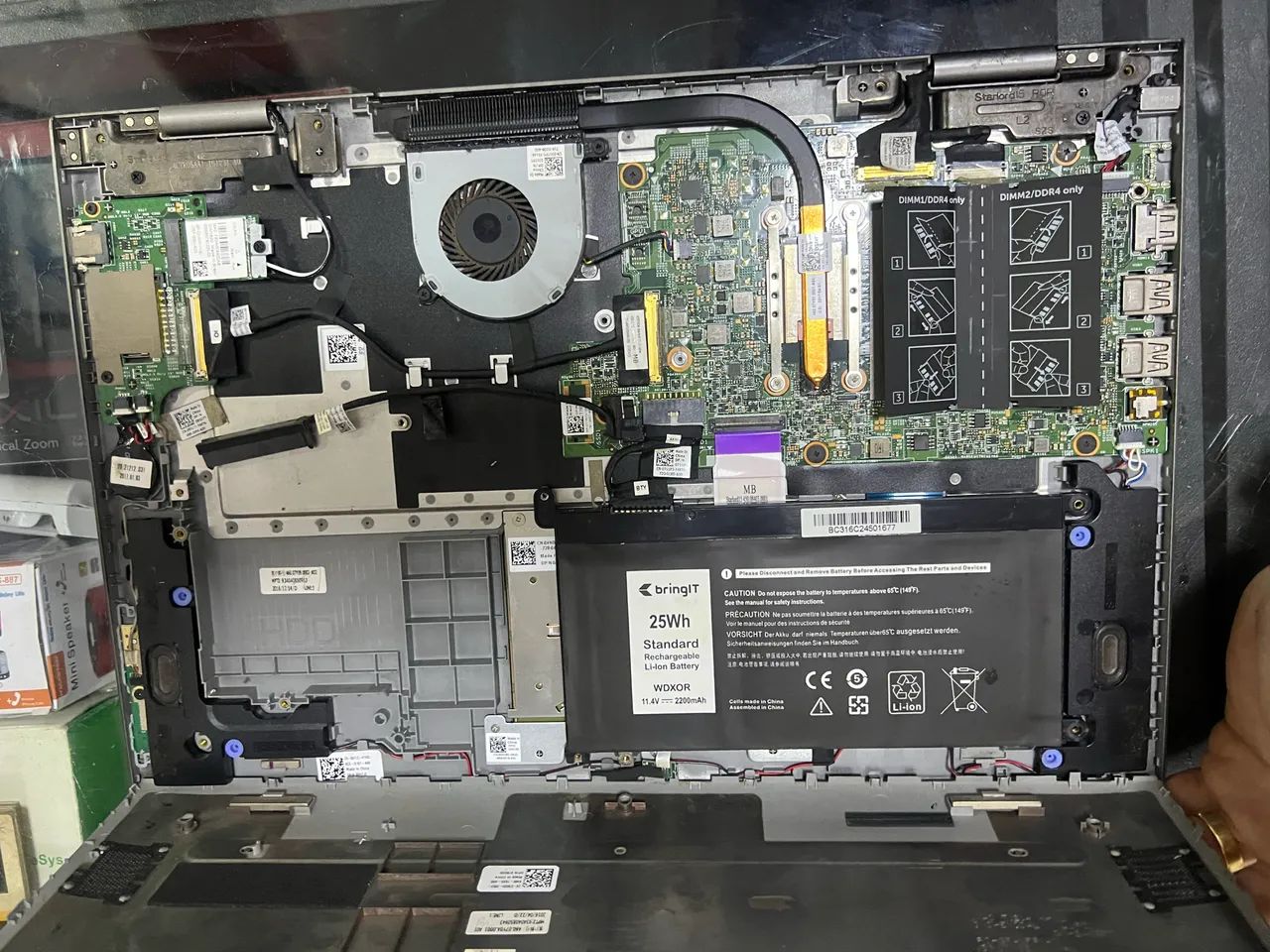 Notebook dell P58f i7-6500u