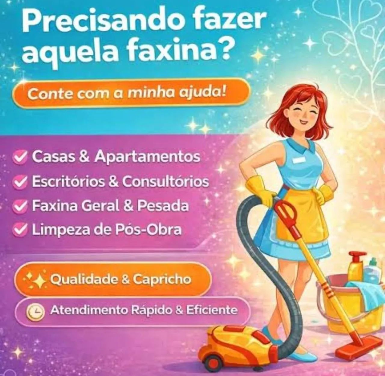 Faço faxina ( diarista)