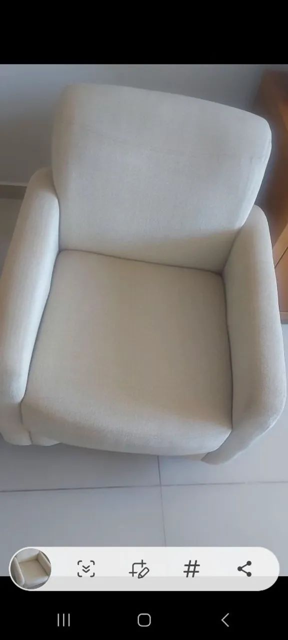 Poltrona em linho - Foto 4