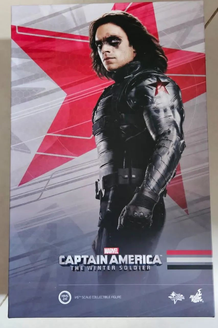 ホットトイズ WINTER SOLDIER 美品 Hot toys Winter soldier 1/6 soldado invernal do filme capitão