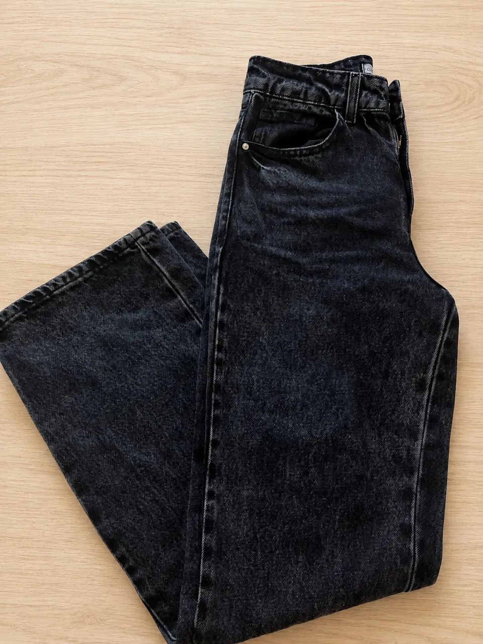 Calça jeans wide leg 