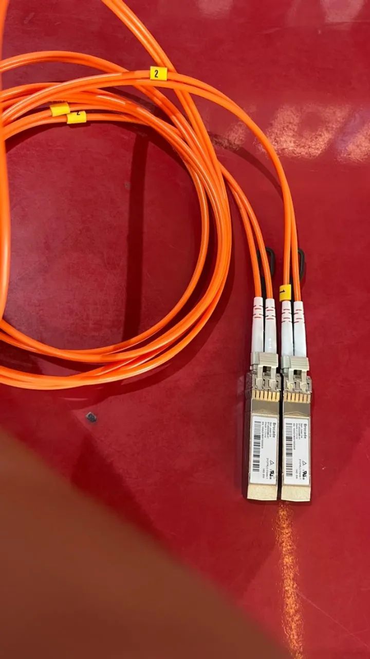 2 Gbic 16GB com Cabo de Fibra Óptica Integrado 