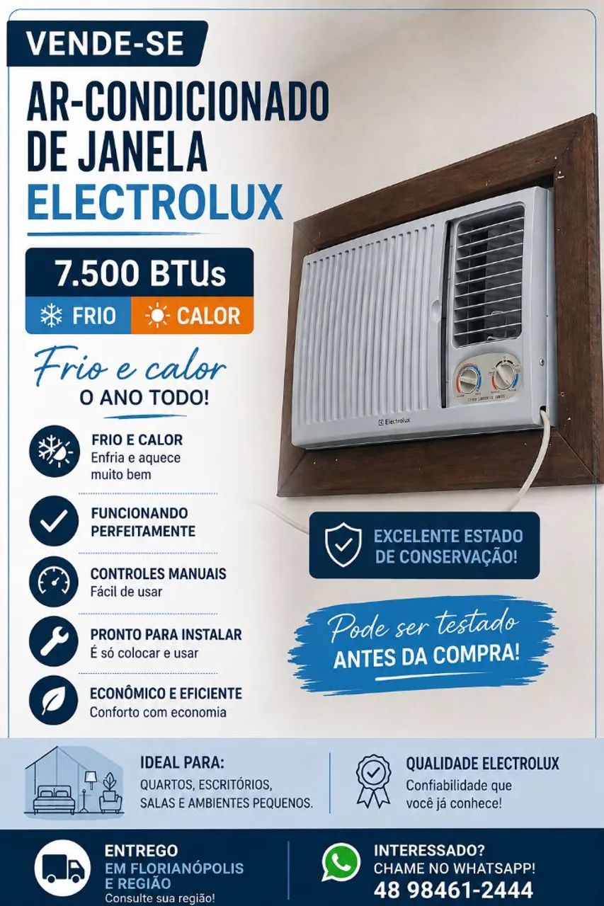 Vendo ar condicionado de janela 