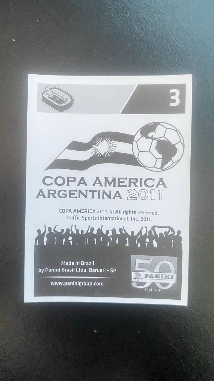 Figurinha Mascote Copa América 2011 - Foto 3