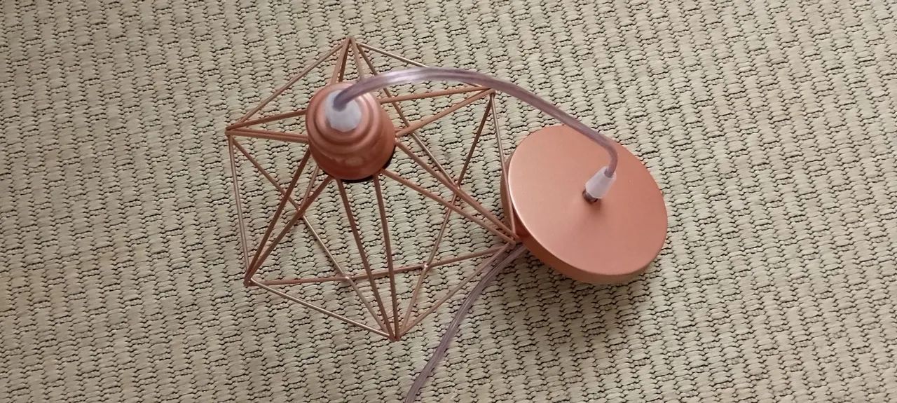 Lustre de Metal Ouro Rosado