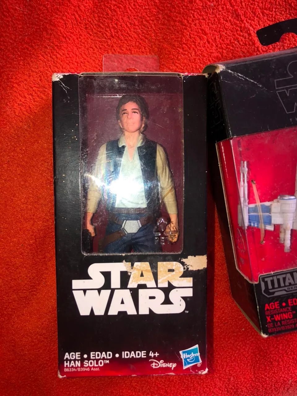 Boneco dos star wars na caixa, HAN SOLO