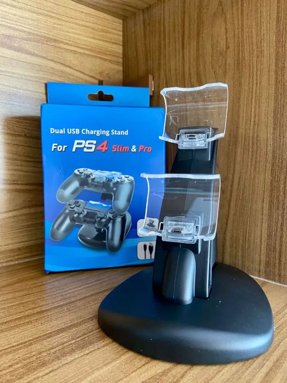 Suporte + Carregador para 2 Controles (Top com LED) - Foto 2