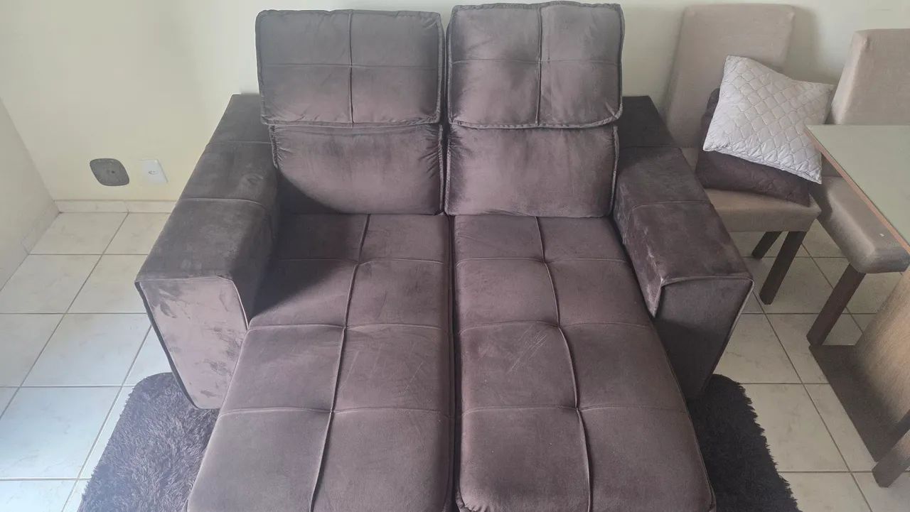 Sofá Retrátil Gralha Azul Denton 1,60x1.6065580435093890121