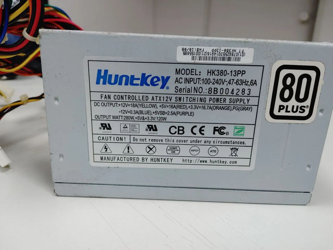 Fonte atx 80 plus