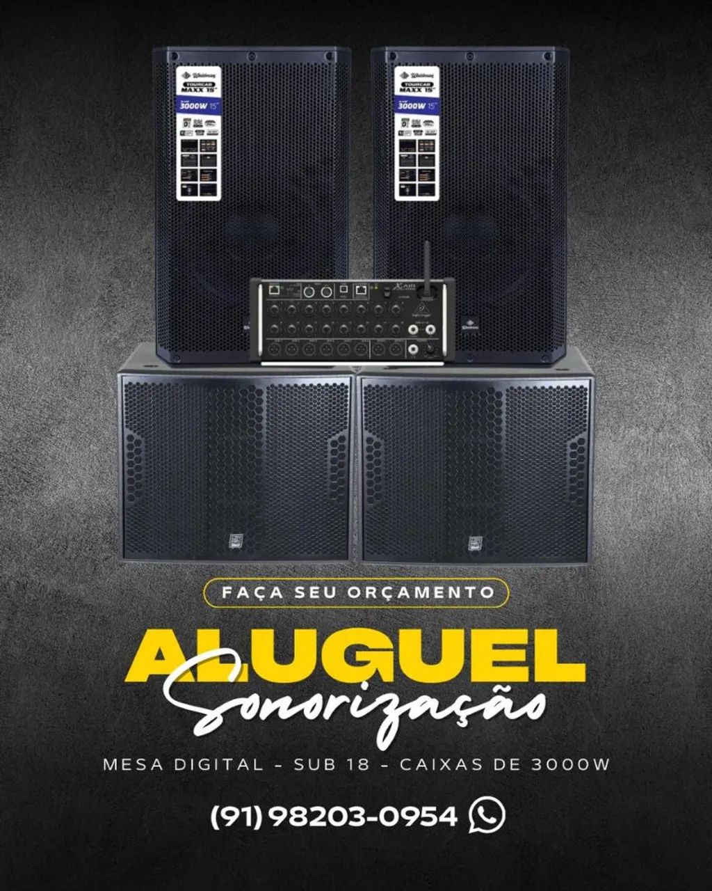 ALUGUEL DE SOM 