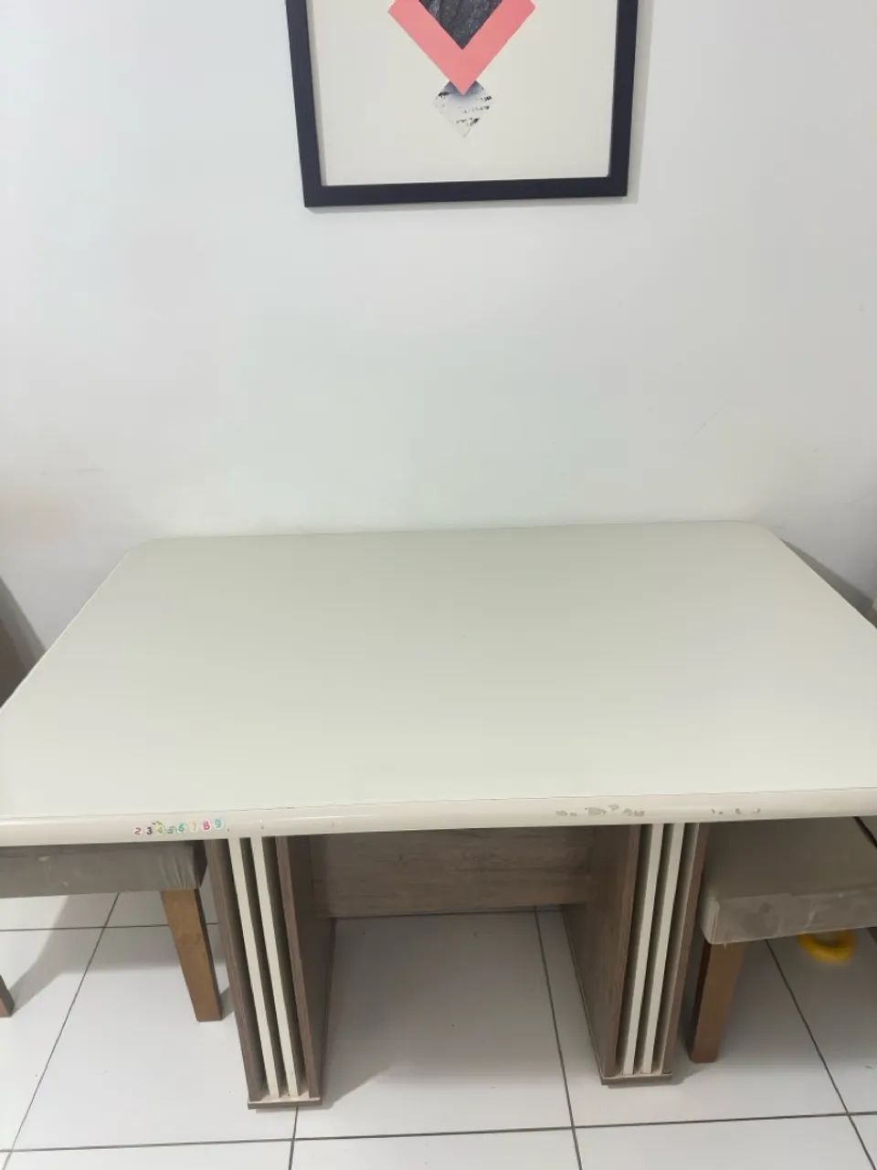 Mesa de jantar com vidro  - Foto 2
