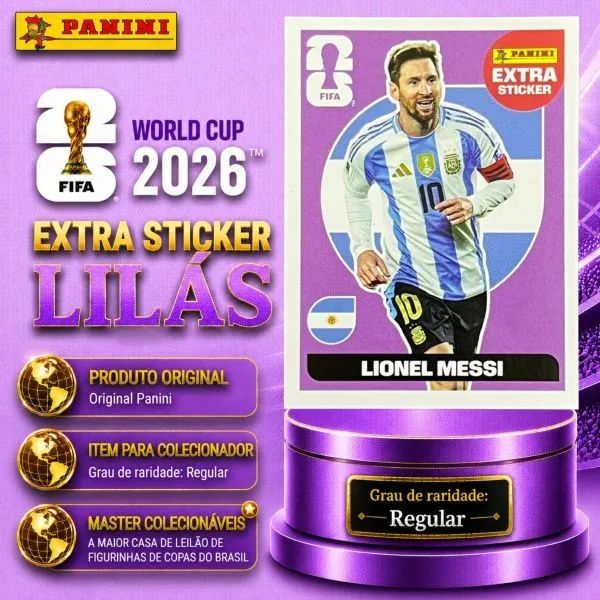 CR7 lilás + Messi lilás (legends da copa) - Foto 2