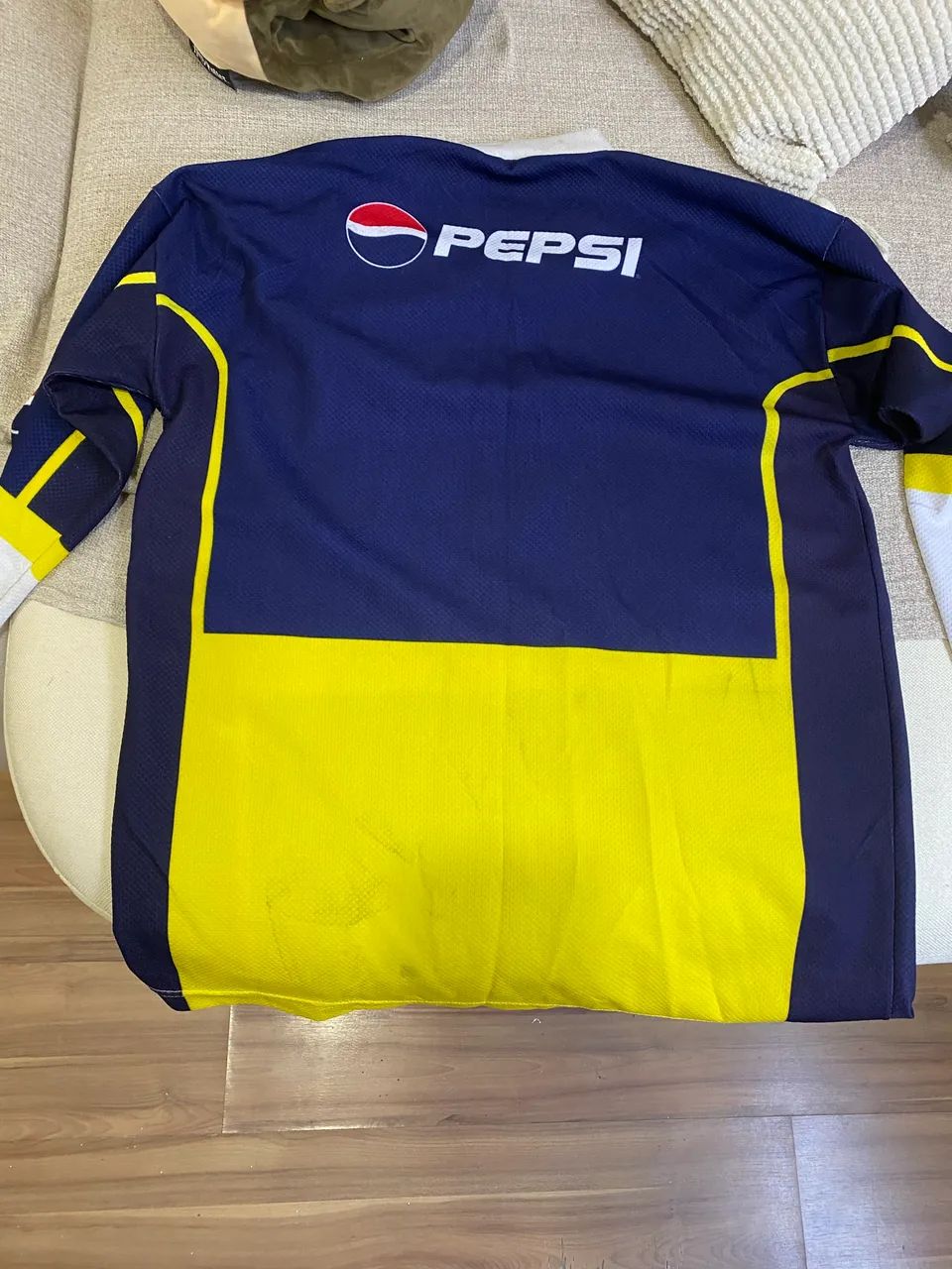 Camisa do Boca Juniors 2002 Original Manga Longa - Foto 2