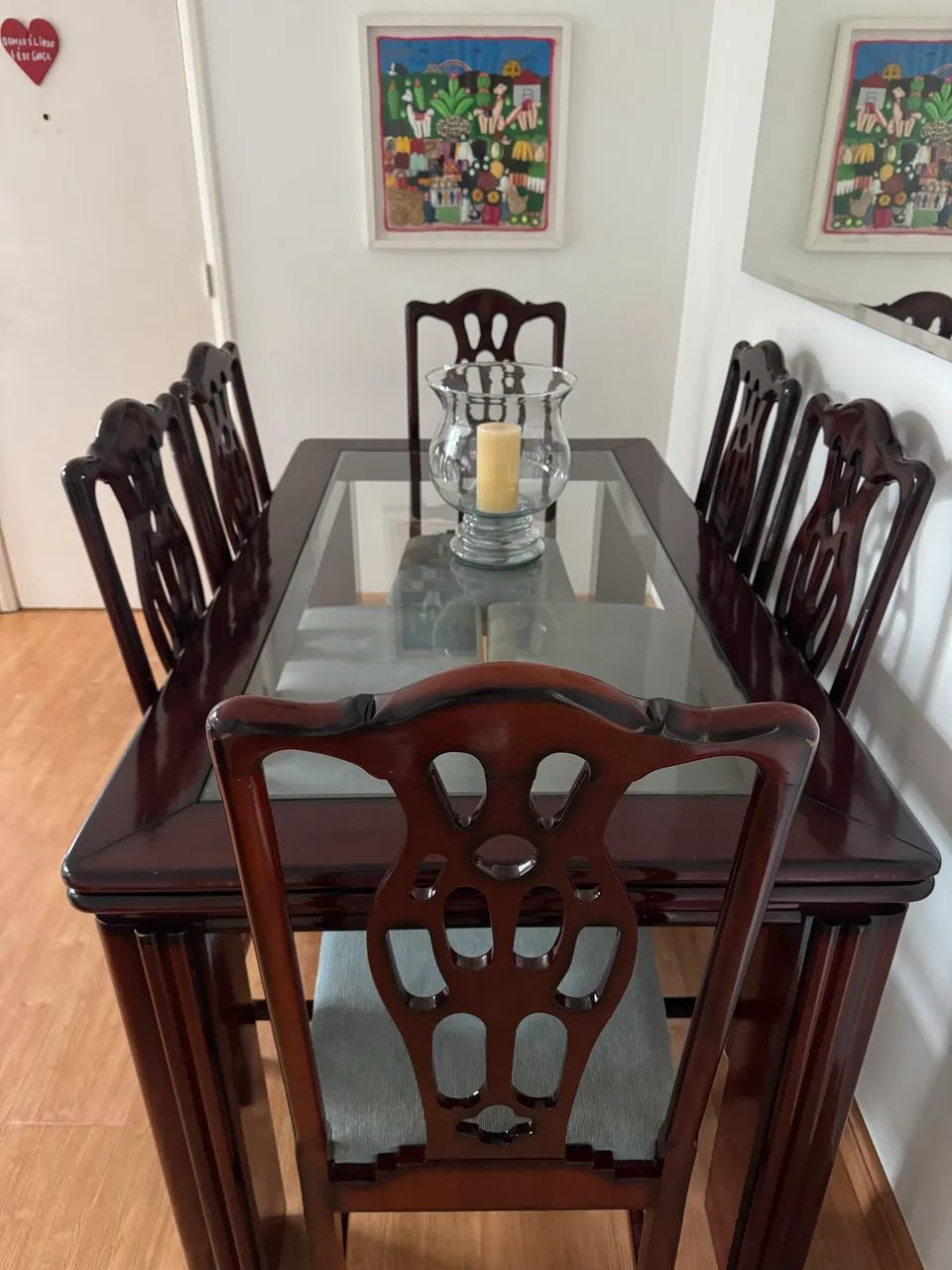 Mesa jantar com 6 cadeiras 1, 60 x 90 cm  - Foto 3