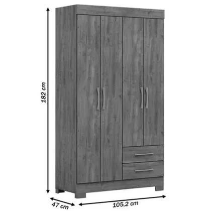 Guarda roupa 4 portas  - Foto 2
