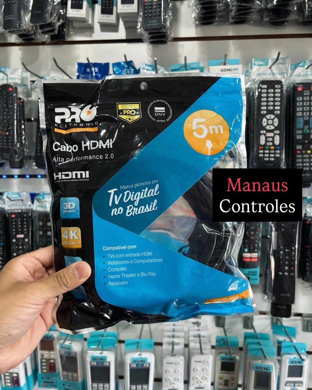 Cabo Hdmi de 5 Metros Ultra HD 4K - 2.0v 
