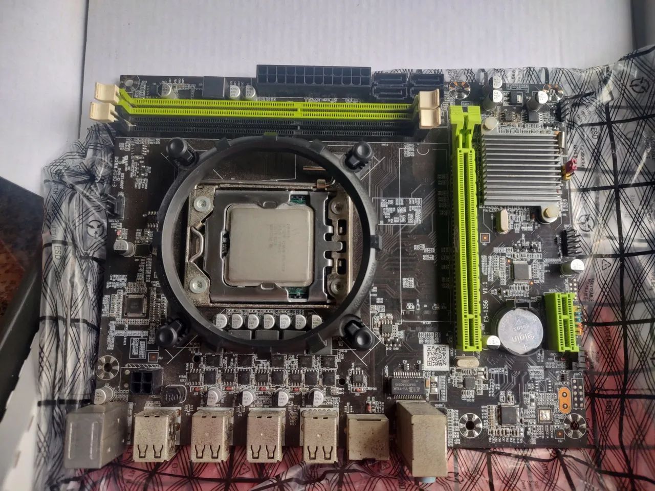 Placa-mãe + processador + cooler torre dupla e mas adaptador USB wi-fi - Foto 3