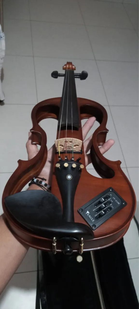 Violino Elétrico Eagle Ev744 4/4 - Foto 4