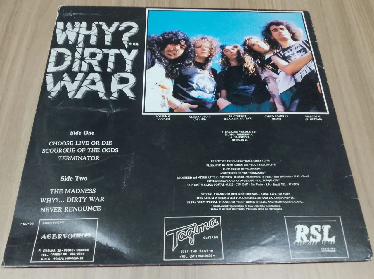 LP Acid Storm - Why?... Dirty War (1989) - Foto 4