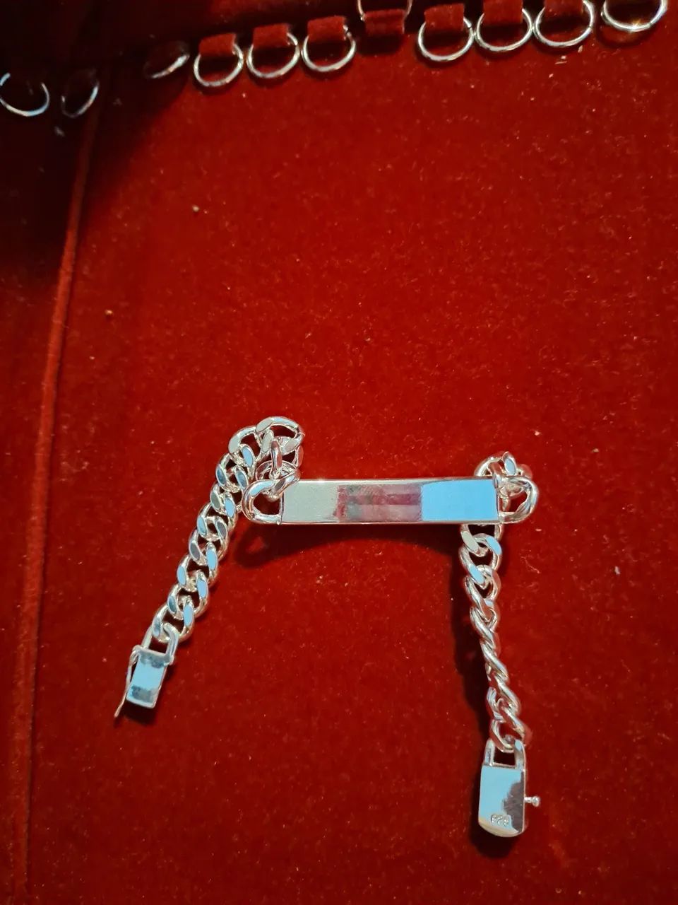 Pulseira de prata masculina  - Foto 2