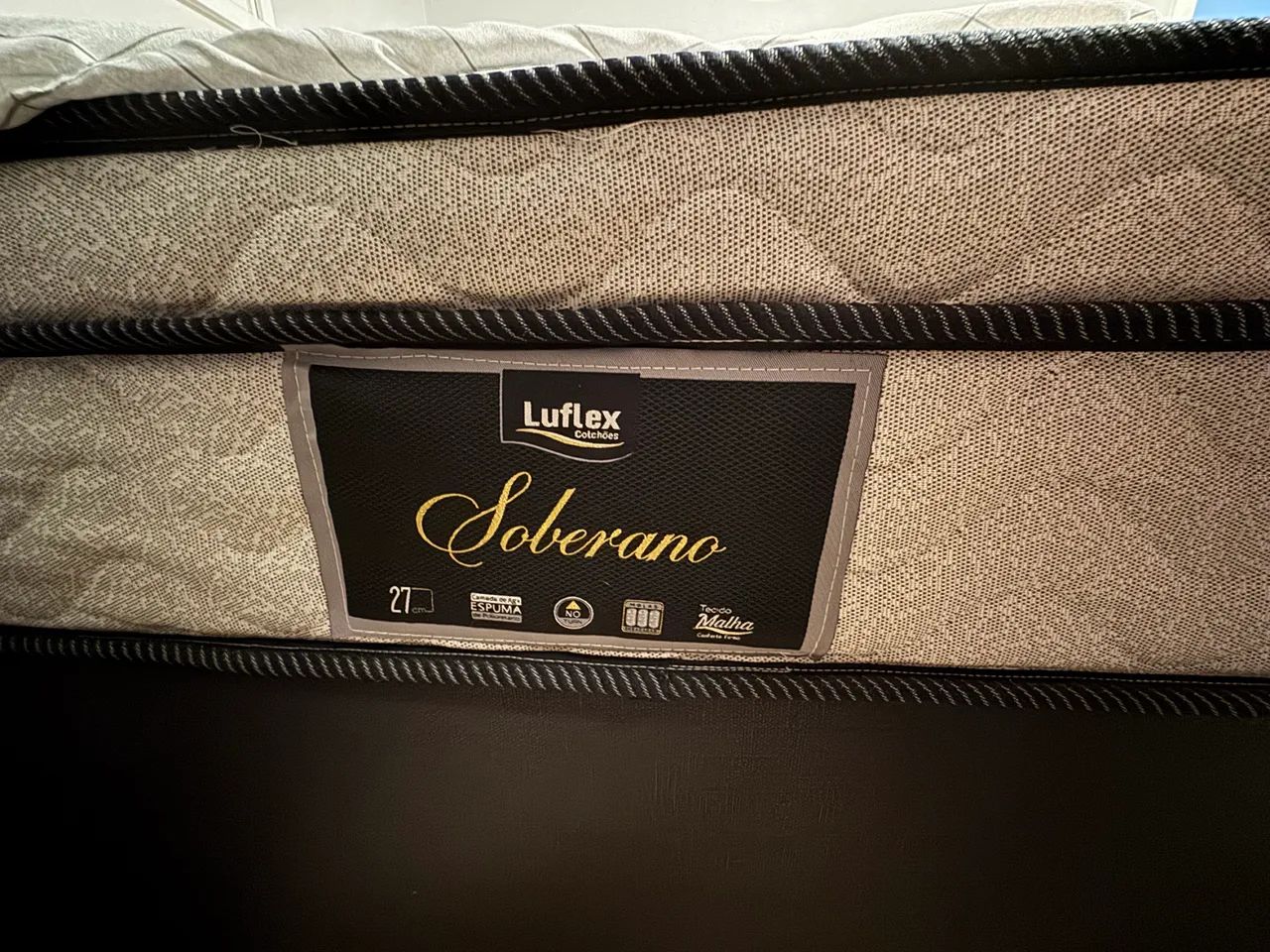 Colchão Casal Molas Pocket Soberano Luflex 27x138x188 com box  - Foto 3
