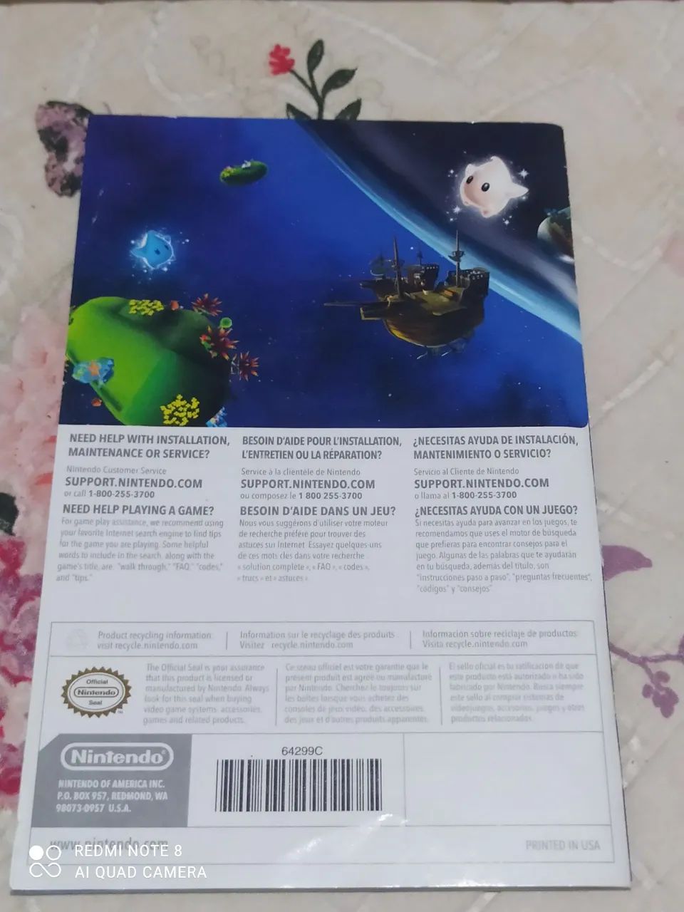 Capa e manual Super Mario Galaxy Nintendo Wii  - Foto 2