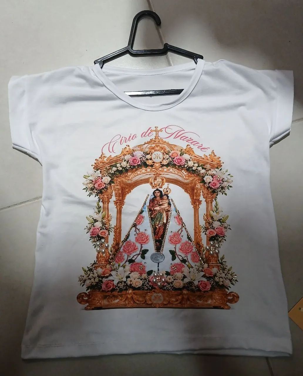 Lindas camisas do cirio com pedrarias - Foto 2