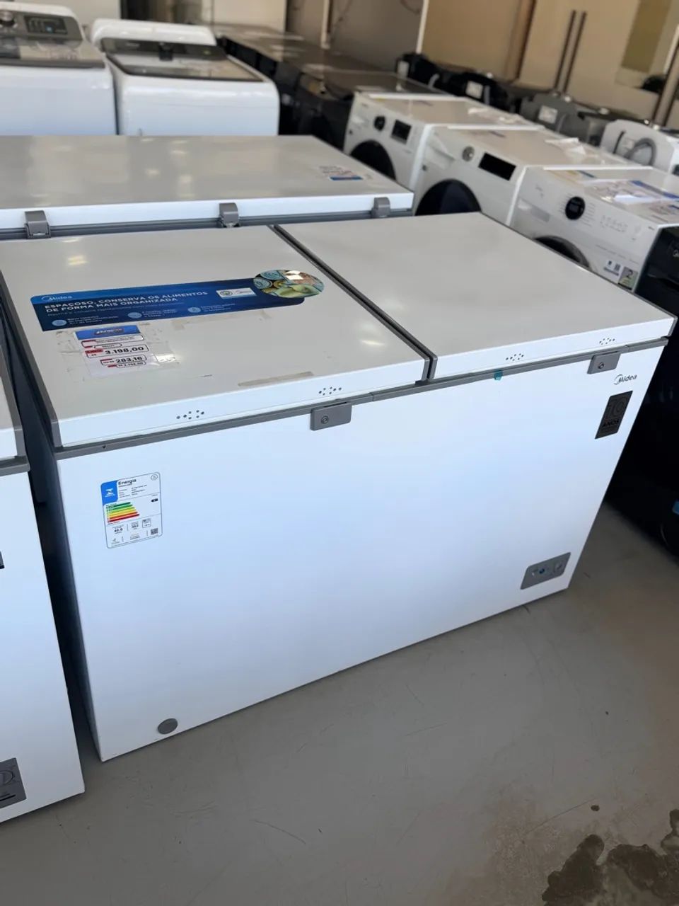 Freezer horizontal MIDEA 362 litros - novo / lacrado 