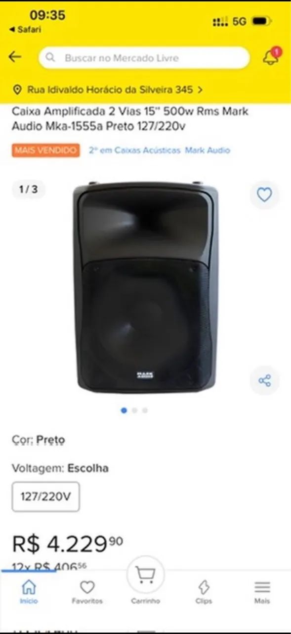 Caixa Mark Áudio Ativa 500 RMS - Foto 2