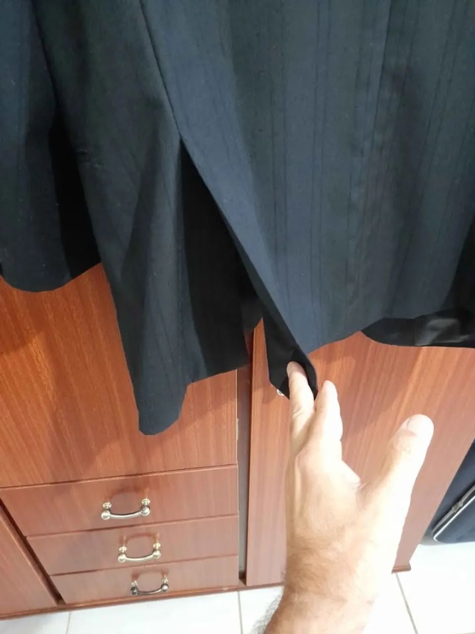 Blazer riscas de giz suave 48m - Foto 5