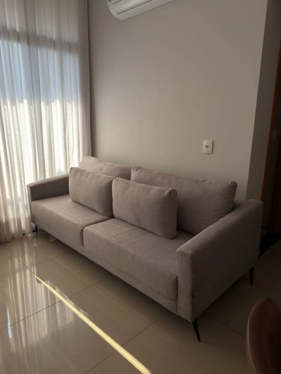 SOFÁ DE LINHO Á VENDA - seminovo - Foto 5