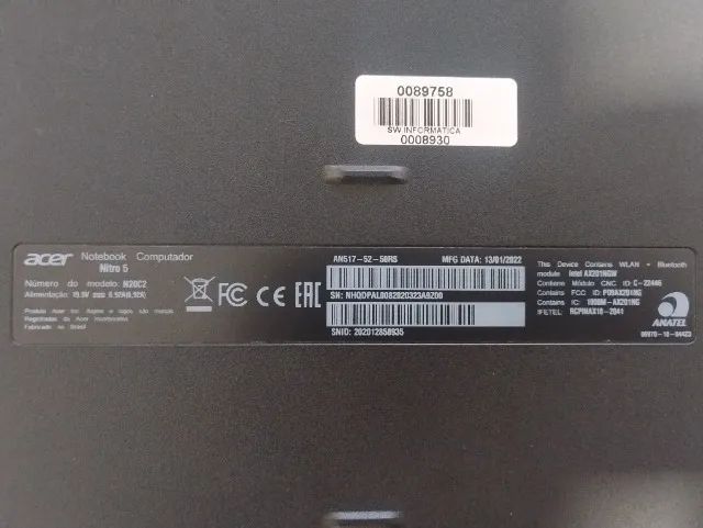 Notebook Gamer Acer Nitro 5 - Com Defeito - Foto 5