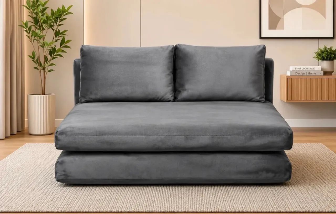 Sofá-Cama 1,40m - NOVO / NA CAIXA - Foto 3