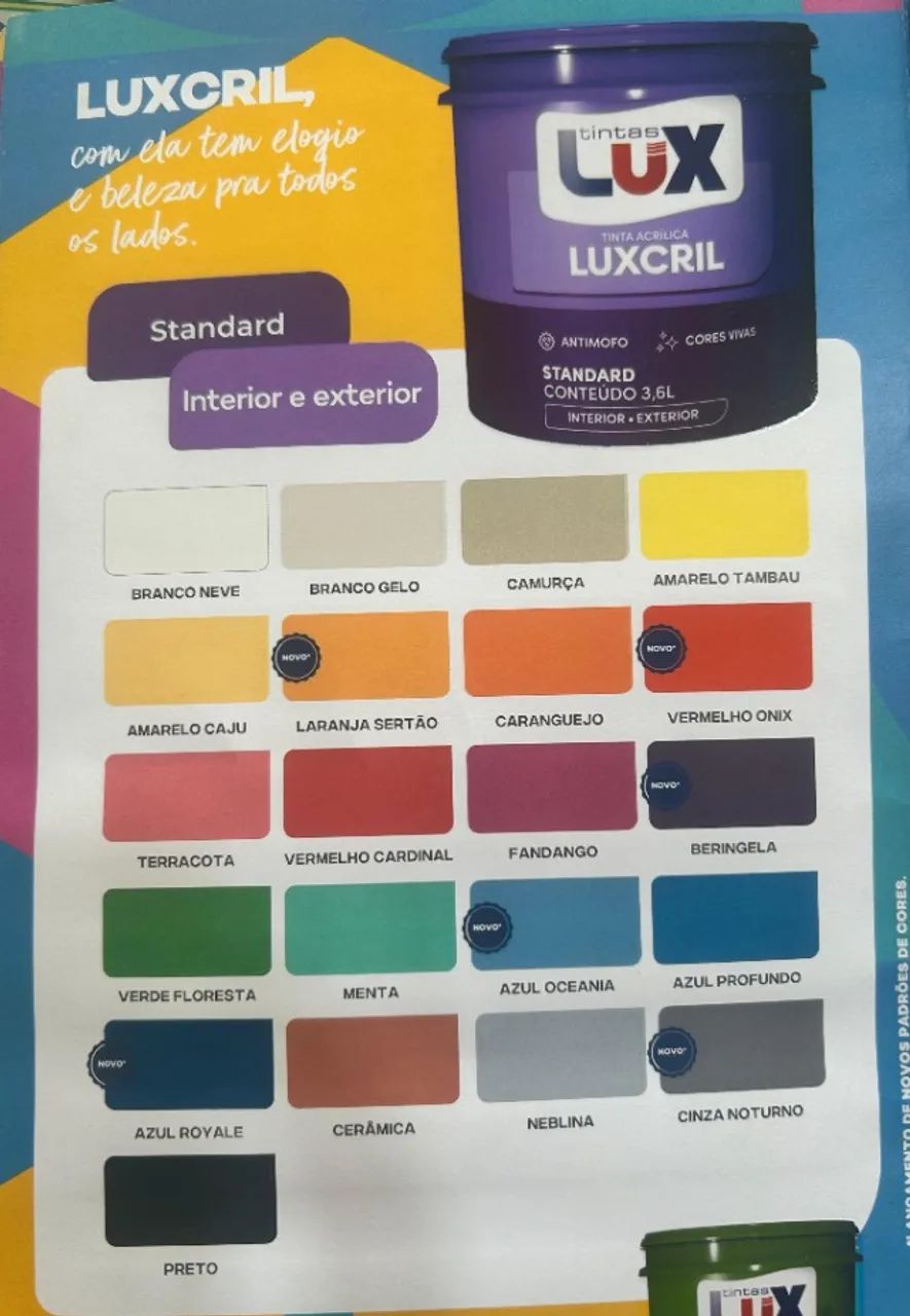 TINTA LUXCRIL BRANCO NEVE ACR EXT 15LT  LEIA A DESCRIÇAO 2
