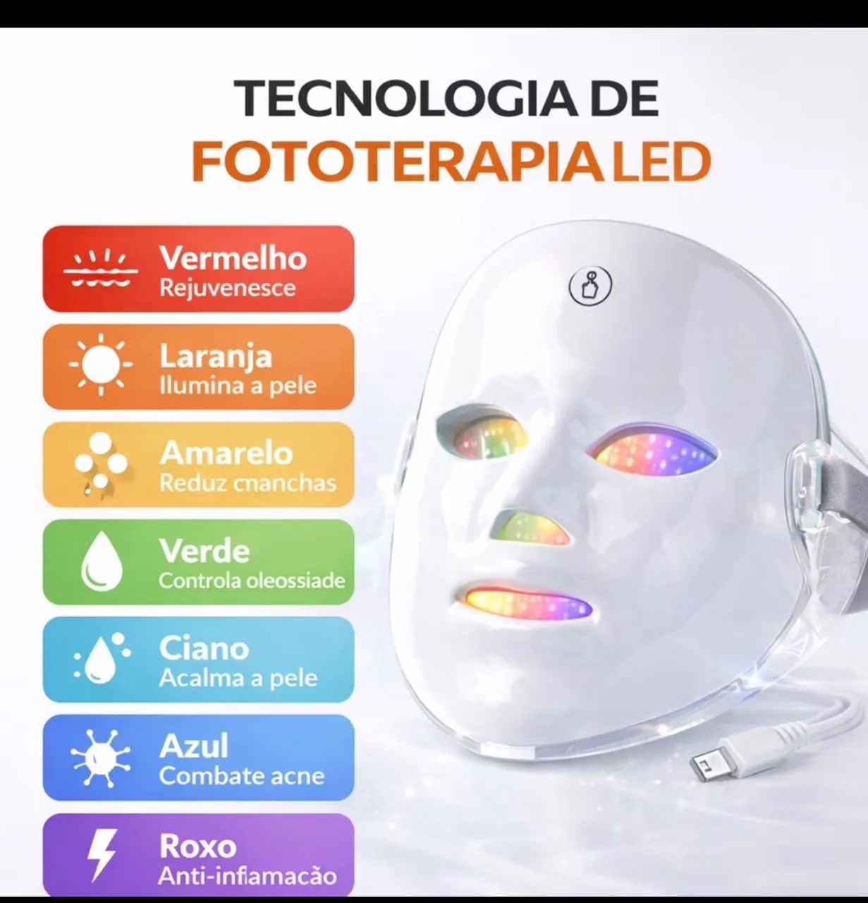 Máscara de skin care 