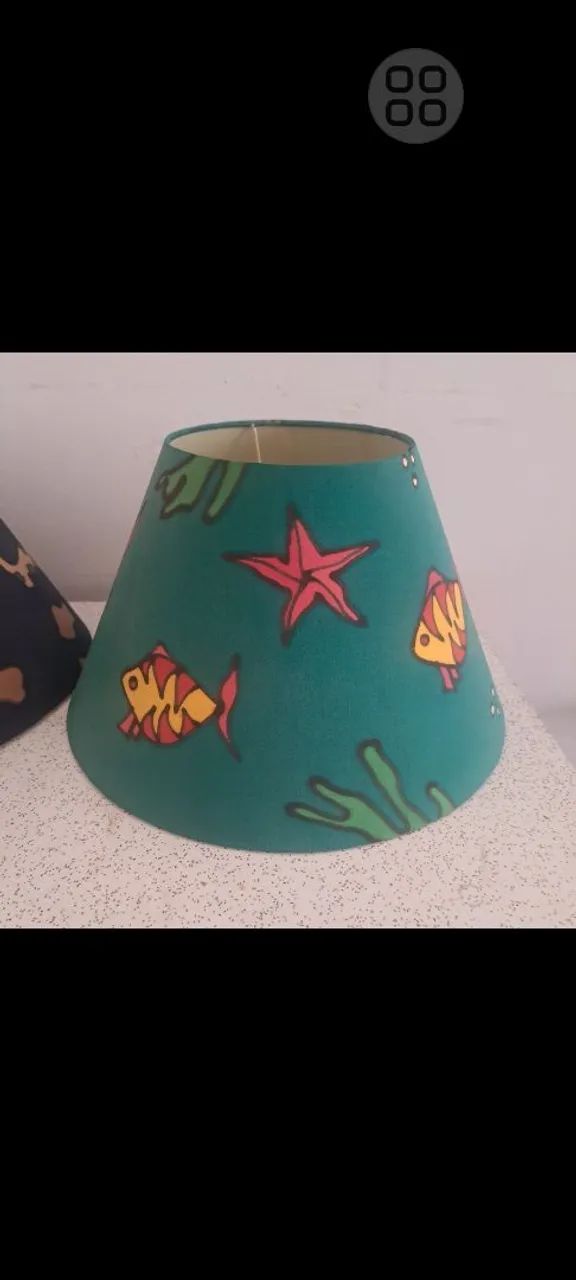 2 cúpulas de abajur 