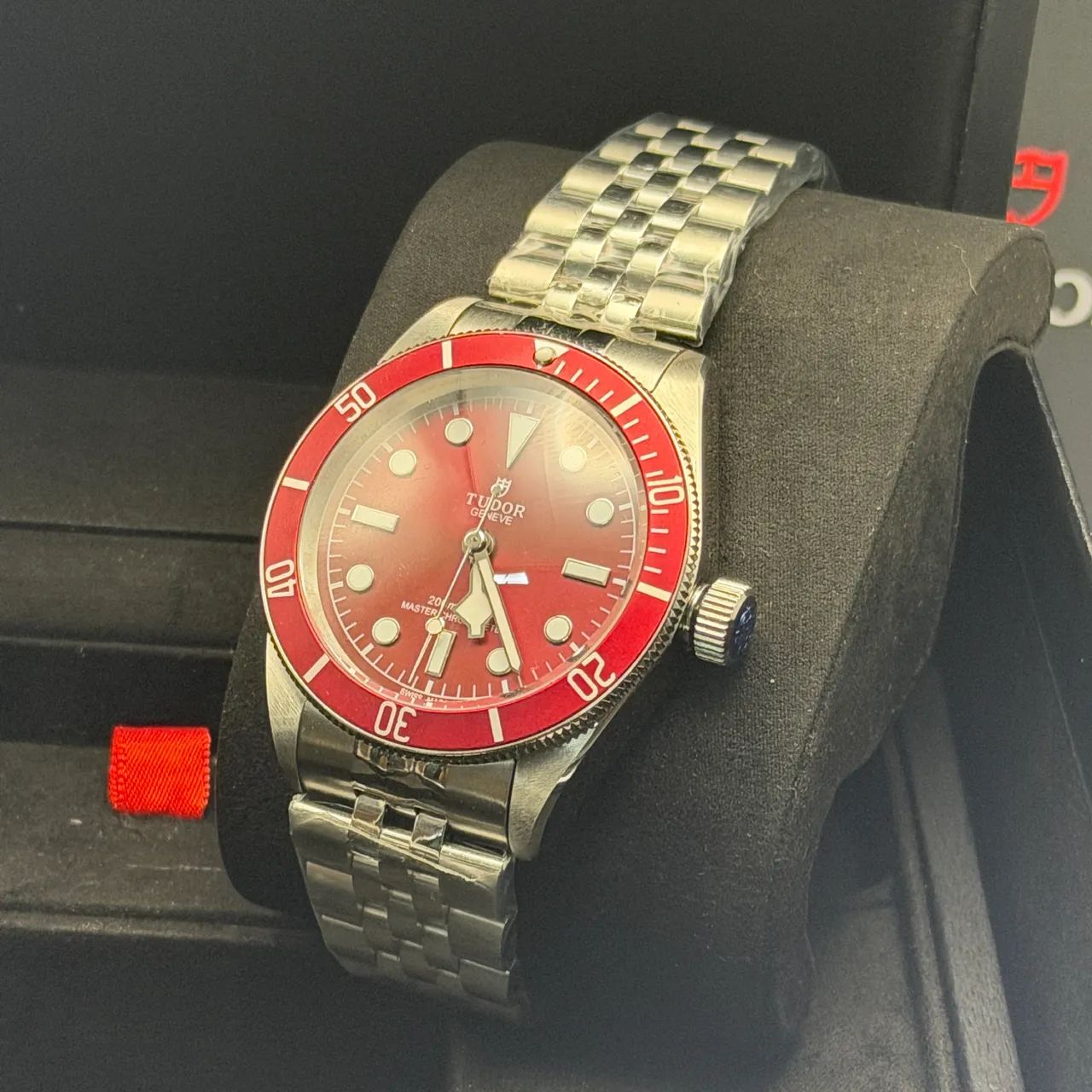 Tudor Black Bay Red 41mm Automático Premium AAA+ Safira - Foto 3
