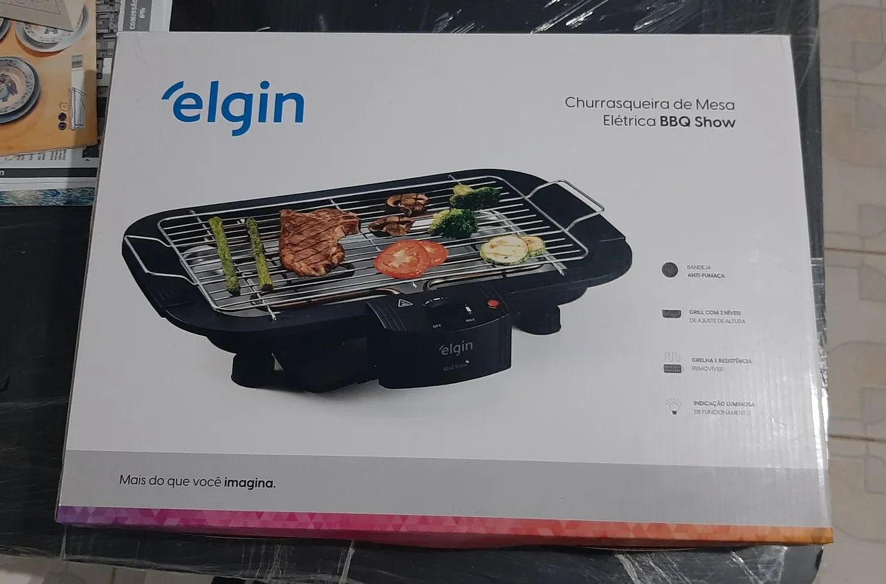 Churrasqueira Elétrica portátil Elgin Nova na caixa  - Foto 2