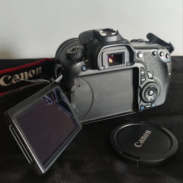 Camera fotográfica Canon EOS 60D + kit completo + lente 50mm (ótimo estado)  - Foto 4