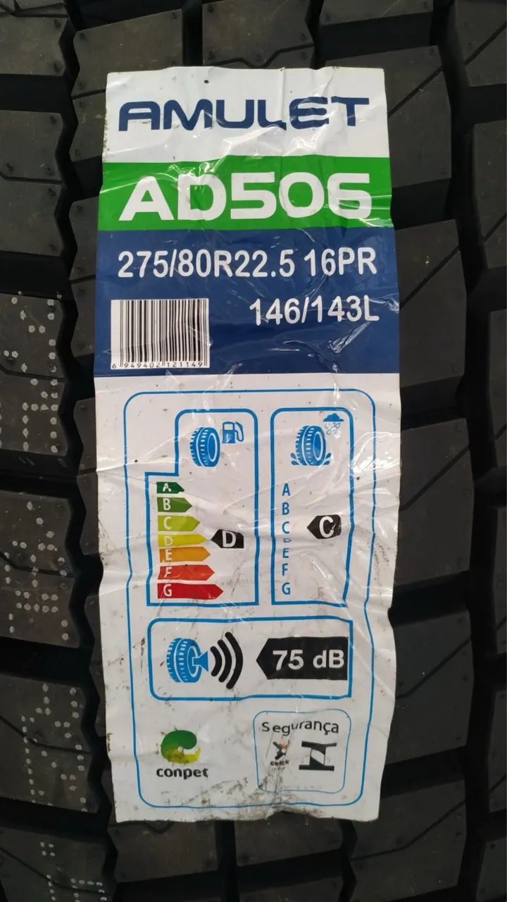 PNEUS AMULET BORRACHUDO 275/80R22.5 - Foto 2